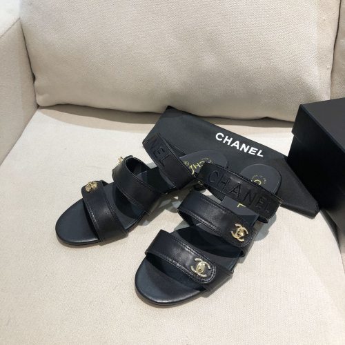Chanel Womens Shoes Flat Mules