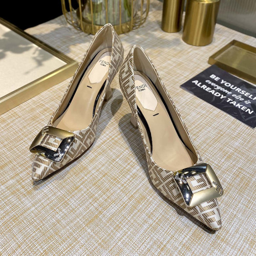 Fendi Womens Shoes Luxury Pumps High Heels 9cm