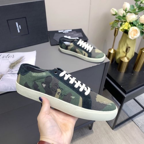 Saint Laurent YSL Men Womens Shoes COURT CLASSIC SL/06 EMBROIDERED SNEAKERS