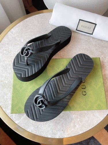 Gucci Womens Shoes Sandals Slides Slippers Luxury Brand Design Women's GG slide sandal with Original Box