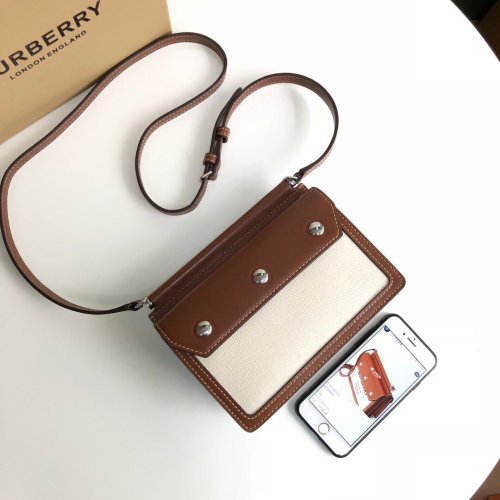 Burberry Womens Bag Mini Horseferry Print Title Bag with Pocket Detail
