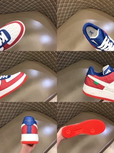 Louis Vuitton NIKE Off-White Men Shoes Fashion Sneakers Design Luxury Brand LVXNIKE Air Force Sneakers with Original Box