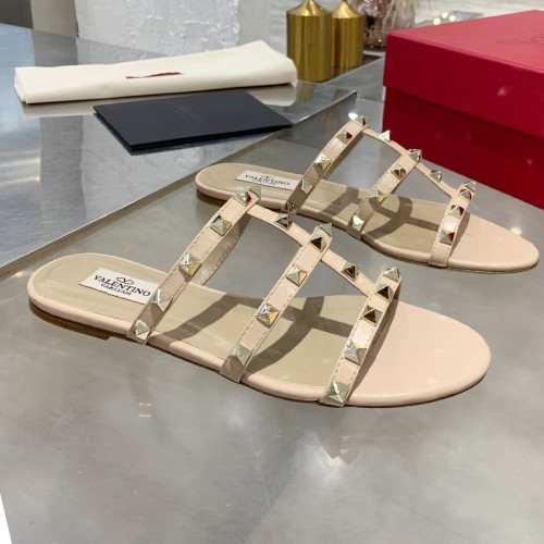 Valentino Women Shoes Mule Flip Flop Sandals ROMAN STUD SLIDE SANDAL IN QUILTED NAPPA with Original Box Luxury Brand
