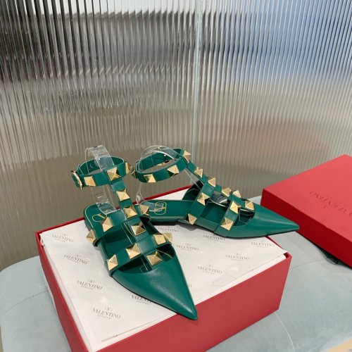 Valentino Women Shoes Mule Flip Flop Sandals ROMAN STUD CALFSKIN BALLET with Original Box Luxury Brand