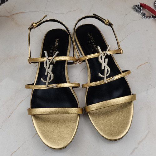 Yves Saint Laurent YSL Women Shoes Sandals Slippers Luxury Brand Genuine Leather Sole Womens Slippers with Original Box