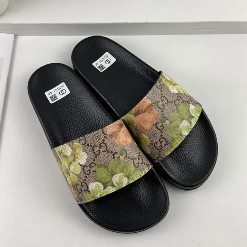 Gucci Mens Shoes Sandals Slides Slippers Luxury Brand Thick Sole Design with Original Box
