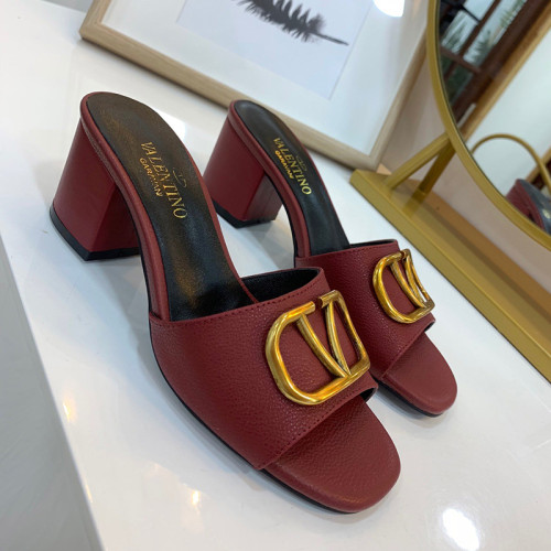 Valentino Womens Shoes Vlogo Sandals Mid Heels Mule