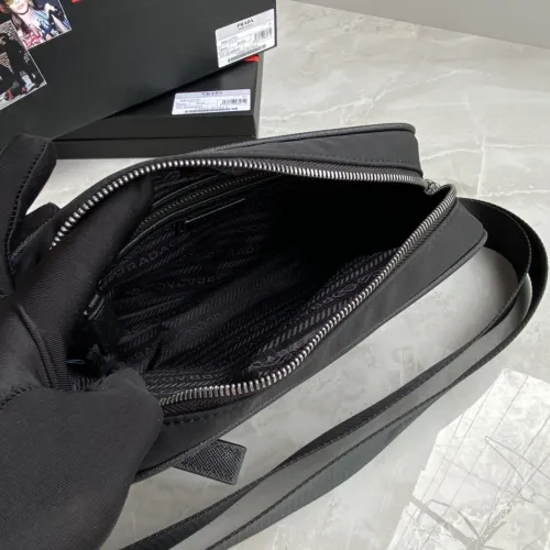 Prada Mens Womens Bags Shoulder Bag Luxury Brand Black Re-Nylon and Saffiano leather shoulder bag with Original Box 2VH048_2DMH_F0002_V_OOO