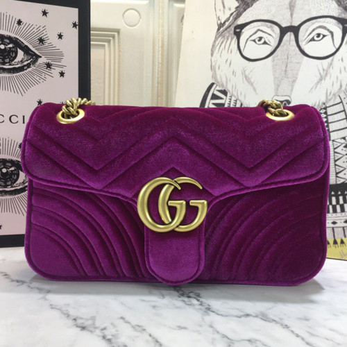 Gucci Womens Bags Shoulder Messenger Bag Luxury Brand Small GG Marmont bag with Original Box