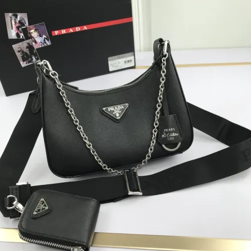 Prada Womens Bags Shoulder Messenger Bag Luxury Brand Prada Bags with Original Box