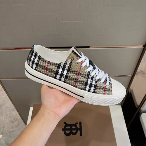 Burberry Men Shoes Fashion Luxury Brand Vintage Cotton Sneaker Casual Shoes for Men with Original Box