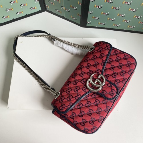 Gucci Womens Bags Shoulder Messenger Bag Luxury Brand Small GG Marmont bag with Original Box