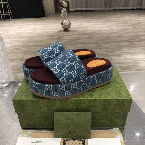 Gucci Womens Shoes Platform Slide Sandal