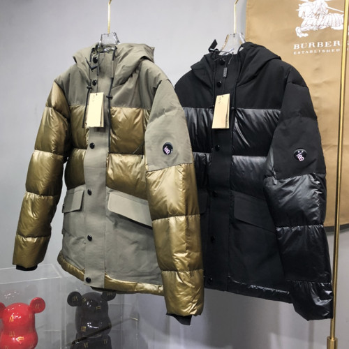 Burberry Design Mens Womens Winter Windprood Down Jackets Keep Warm 90% White Duck Down