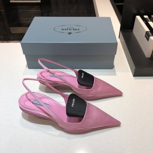 Prada Womens Shoes Two-tone Nylon Gabardine Pumps