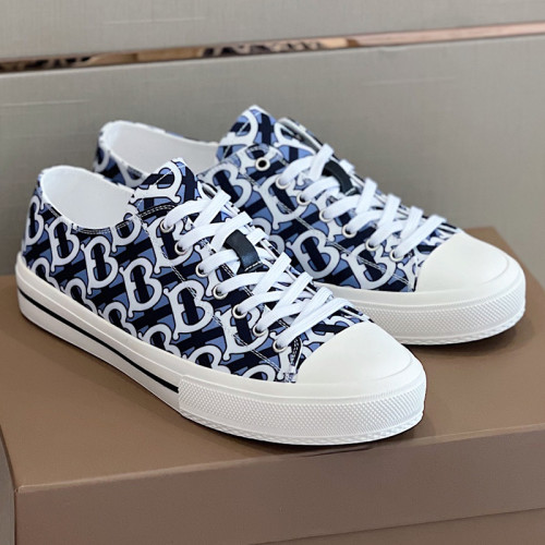 Burberry Men Shoes Fashion Luxury Brand Vintage Cotton Sneaker Casual Shoes for Men with Original Box