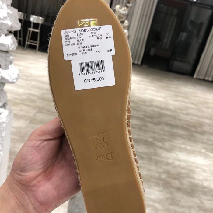 Dior Womens Shoes DIOR PARADISE ESPADRILLE