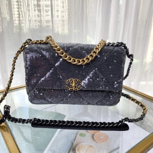 Chanel Womens Bag Shoulder Bag Chanel 19 Flap Bag