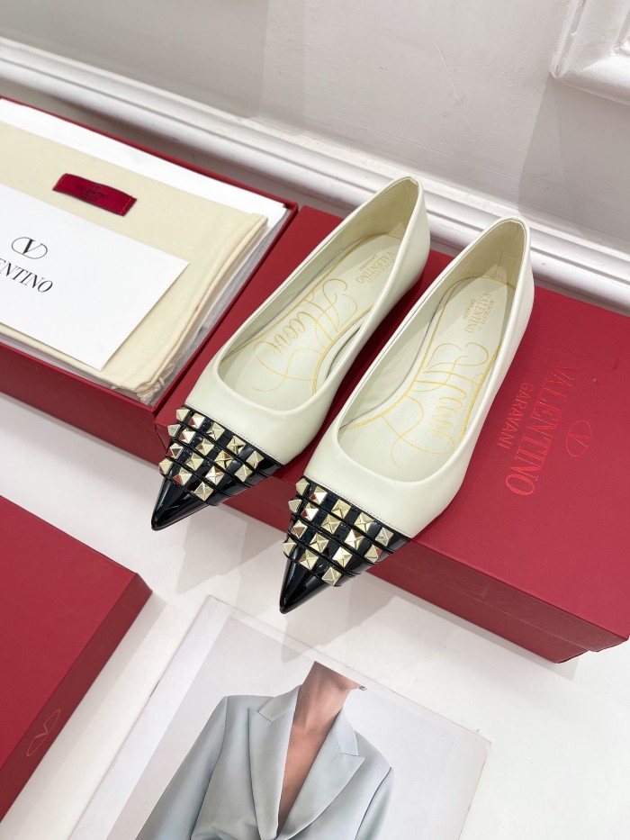 Valentino Womens Shoes ROCKSTUD SLINGBACK PUMP WITH SCULPTED HEEL IN KIDSKIN with Original Box