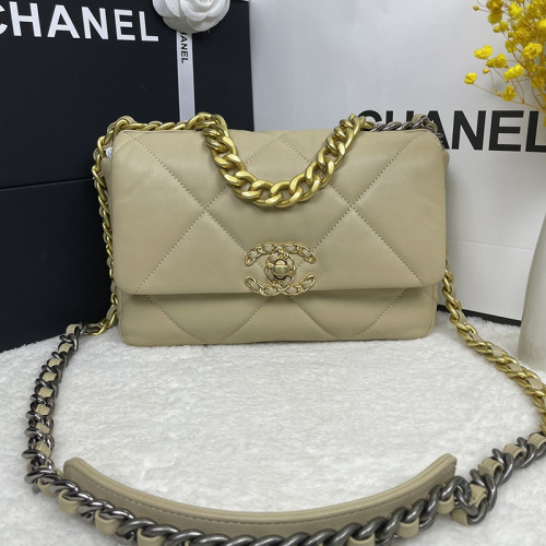 Chanel Womens Bags Shoulder Messenger Bags Chanel 19 Flap Bag Luxury Brand with Original Box