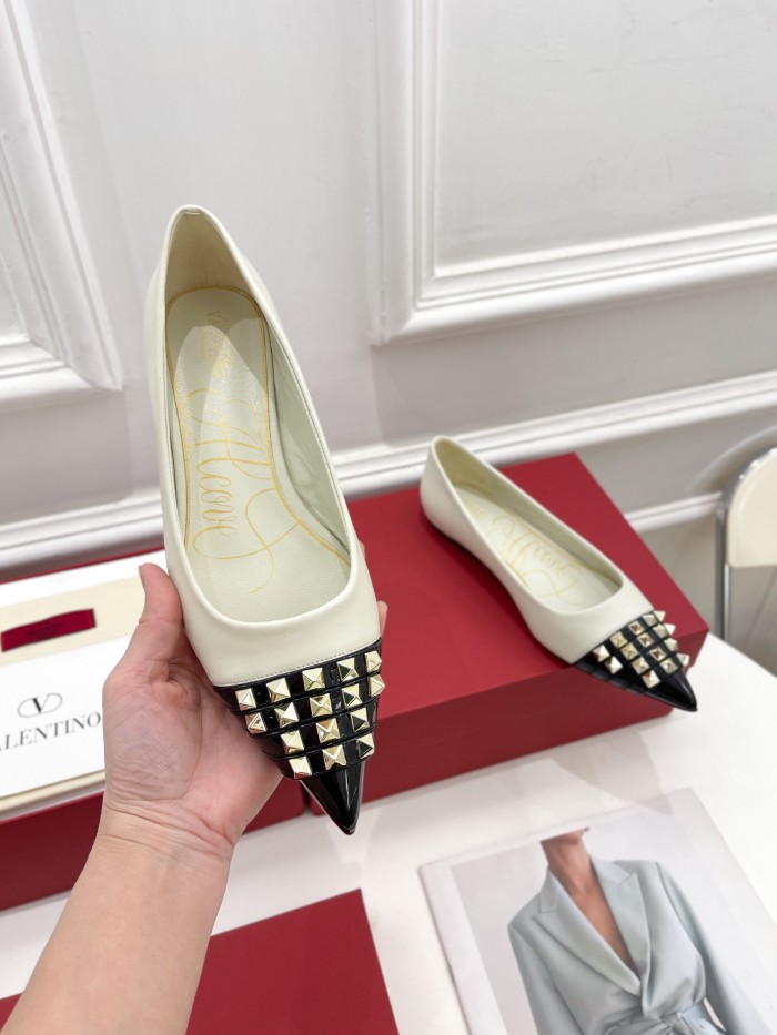 Valentino Womens Shoes ROCKSTUD SLINGBACK PUMP WITH SCULPTED HEEL IN KIDSKIN with Original Box