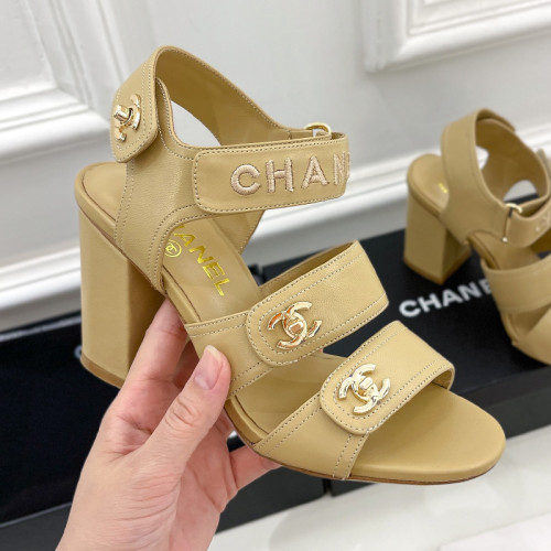 Chanel Womens Shoes Sandals Slippers Luxury Brand Design with Original Box Women Sandals 8cm Heel