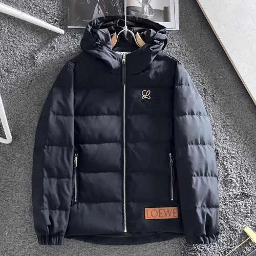 Loewe Mens Womens Winter Windprood Down Jackets Keep Warm 90% White Duck Down
