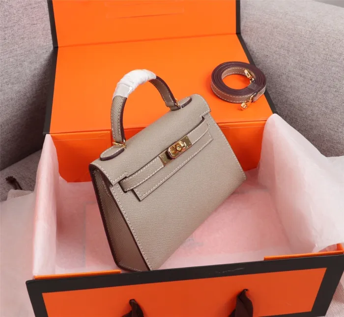 Hermes Womens Bags Handbags Luxury Brand Fashion Hermès Kelly Mini Kelly Second Generation Totes