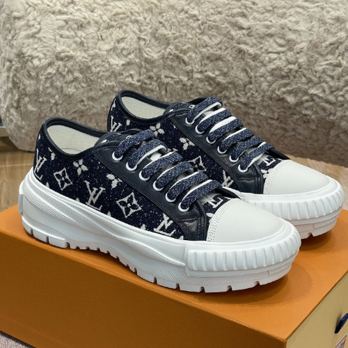 Louis Vuitton Womens Shoes Fashion Boots Luxury Brand LV SQUAD SNEAKER with Original Box 1A9S0D