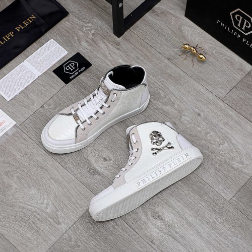 Philipp Plein Men Shoes High Top Sneaker Fashion Design Luxury Brand