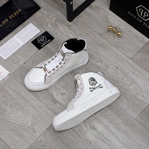 Philipp Plein Men Shoes High Top Sneaker Fashion Design Luxury Brand