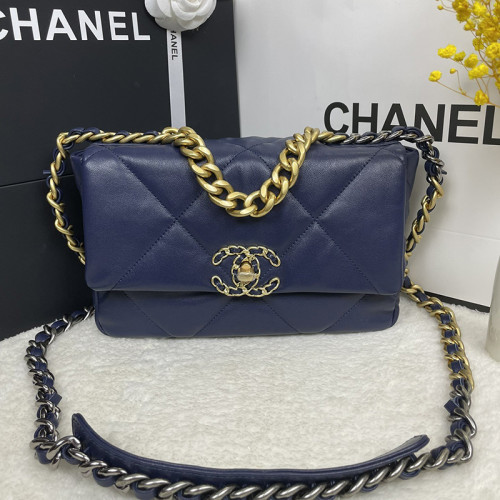 Chanel Womens Bags Shoulder Messenger Bags Chanel 19 Flap Bag Luxury Brand with Original Box