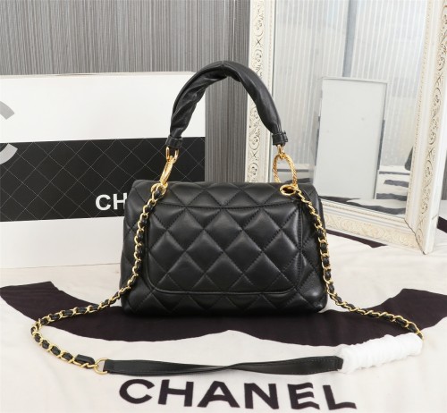 Chanel Womens Bags Shoulder Bag Small Flap Bag with Top Handle