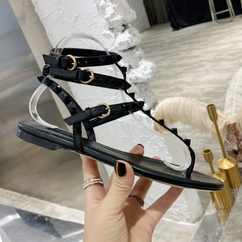 Valentino Women Shoes Mule Flip Flop Sandals ROMAN STUD SLIDE SANDAL IN QUILTED NAPPA with Original Box Luxury Brand