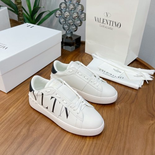 Valentino Men Shoes Fashion Design Luxury Brand OPEN SNEAKER WITH VLTN PRINT with Original Box WY0S0830BLUA01