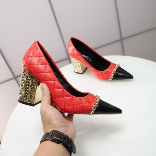 Chanel Womens Shoes Pumps 8.5cm