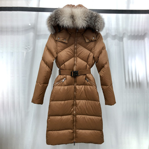 Moncler Design Womens Winter Windprood Marrionnier Down Jackets Keep Warm 90% White Duck Down Long Design