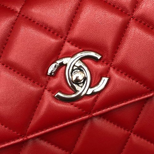 Chanel Womens Shoulder Bags Luxury Brand with Original Box Small Flap Bag With Top Handle Lambskin & Silver-Tone Metal