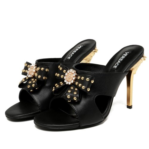 Versace Womens Shoes Mule Sandals High Heel 10cm