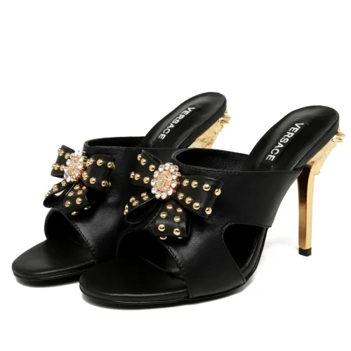 Versace Womens Shoes Mule Sandals High Heel 10cm