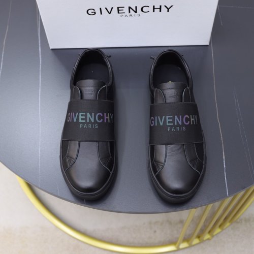 Givenchy Men Shoes Fashion Type Luxury Brand GIVENCHY SNEAKERS IN LEATHER WITH LATEX BAND with Original Box