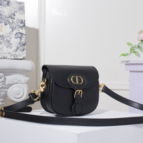 Dior Womens Bag Luxury Brand Design Fashion Type Small Dior Bobby Bag Black Box Calfskin