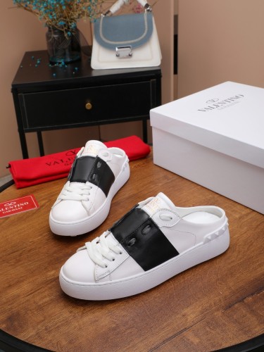 Valentino Womens Shoes Fashion Design Luxury Brand OPEN SNEAKER WITH VLTN PRINT with Original Box WY0S0830BLUA01