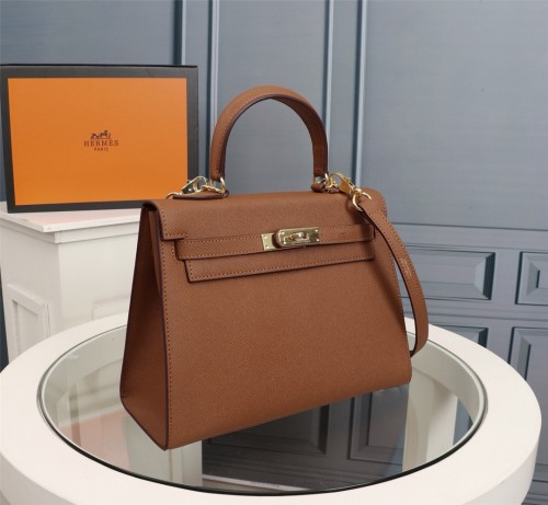 Hermes Womens Bags Handbags Luxury Brand Fashion Hermès Kelly 25cm 28cm K25 K28 Size Tote