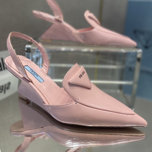 Prada Womens Shoes Slingback Pumps Luxury Brand Casual Shoes for Women with Original Box