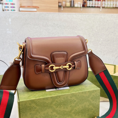 Gucci Womens Bags Shoulder Messenger Bag Luxury Brand Gucci Horsebit mini bag 384821 with Original Box