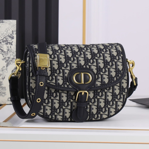 Dior Womens Bag Luxury Brand Design Fashion Type Medium Dior Bobby Bag Blue Dior Oblique Jacquard M9319UTZQ_M928 with Original Box