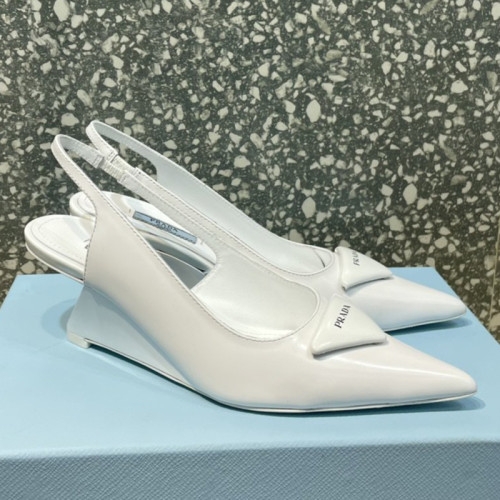 Prada Womens Shoes Slingback Pumps Luxury Brand Casual Shoes for Women with Original Box