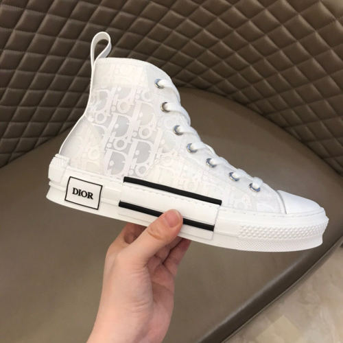 Dior Womens Mens Shoes Sneakers Luxury Brand Unisex Design B23 High-Top Sneaker with Box
