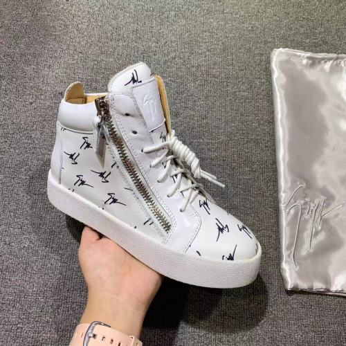 Giuseppe Zanotti Mens Shoes Luxury Brand High Top Sneakers Coby